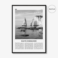 Haute Normandie Print Black and White, Haute Normandie Art, Haute Normandie Poster, Haute Normandie Photo, Wall Décor, Haute Normandie Map