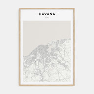 Havana Map Portrait Poster