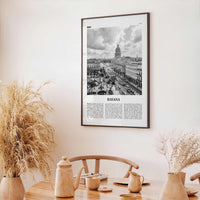 Havana Print Black and White No 1, Havana Wall Art, Havana Poster, Havana Photo, Havana Wall Decor, Cuba, La Habana, Cuban, Caribbean
