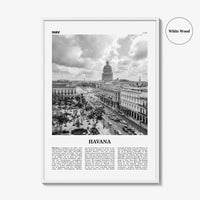 Havana Print Black and White No 1, Havana Wall Art, Havana Poster, Havana Photo, Havana Wall Decor, Cuba, La Habana, Cuban, Caribbean