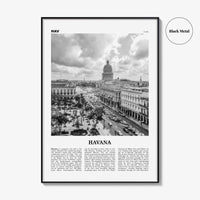 Havana Print Black and White No 1, Havana Wall Art, Havana Poster, Havana Photo, Havana Wall Decor, Cuba, La Habana, Cuban, Caribbean