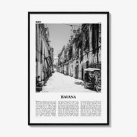 Havana Print Black and White No 2, Havana Wall Art, Havana Poster, Havana Photo, Havana Wall Decor, Cuba, La Habana, Cuban, Caribbean