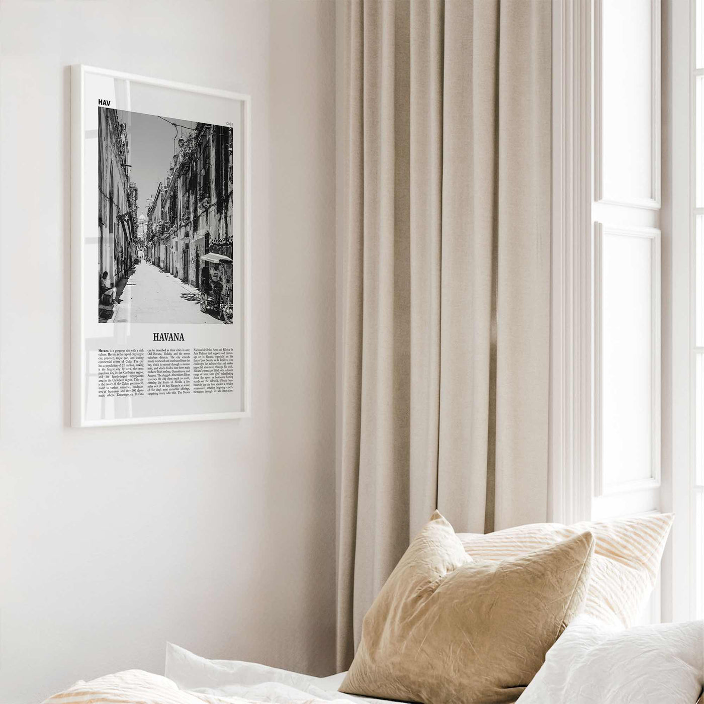 Havana Print Black and White No 2, Havana Wall Art, Havana Poster, Havana Photo, Havana Wall Decor, Cuba, La Habana, Cuban, Caribbean