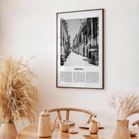 Havana Print Black and White No 2, Havana Wall Art, Havana Poster, Havana Photo, Havana Wall Decor, Cuba, La Habana, Cuban, Caribbean