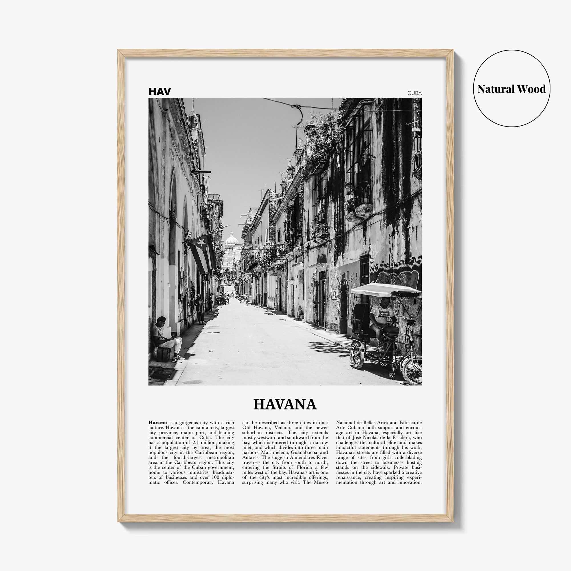 Havana Print Black and White No 2, Havana Wall Art, Havana Poster, Havana Photo, Havana Wall Decor, Cuba, La Habana, Cuban, Caribbean