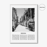 Havana Print Black and White No 2, Havana Wall Art, Havana Poster, Havana Photo, Havana Wall Decor, Cuba, La Habana, Cuban, Caribbean