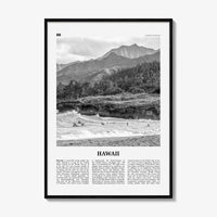 Hawaii Print Black and White No 1, Hawaii Wall Art, Hawaii Poster, Hawaii Photo, Hawaii Wall Decor, Hawaiian Islands Poster Print