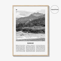 Hawaii Print Black and White No 1, Hawaii Wall Art, Hawaii Poster, Hawaii Photo, Hawaii Wall Decor, Hawaiian Islands Poster Print