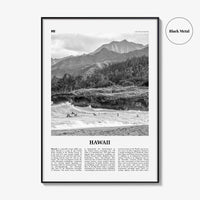 Hawaii Print Black and White No 1, Hawaii Wall Art, Hawaii Poster, Hawaii Photo, Hawaii Wall Decor, Hawaiian Islands Poster Print