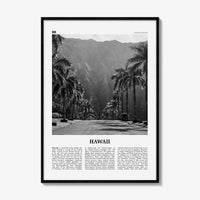 Hawaii Print Black and White No 2, Hawaii Wall Art, Hawaii Poster, Hawaii Photo, Hawaii Wall Decor, Hawaiian Islands Poster Print