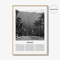 Hawaii Print Black and White No 2, Hawaii Wall Art, Hawaii Poster, Hawaii Photo, Hawaii Wall Decor, Hawaiian Islands Poster Print