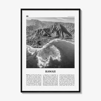 Hawaii Print Black and White No 3, Hawaii Wall Art, Hawaii Poster, Hawaii Photo, Hawaii Wall Decor, Hawaiian Islands Poster Print