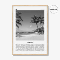 Hawaii Print Black and White No 4, Hawaii Wall Art, Hawaii Poster, Hawaii Photo, Hawaii Wall Décor, Hawaii Map, United States
