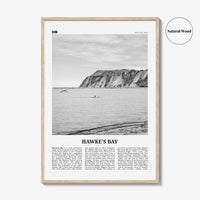 Hawkes Bay Print Black and White, Hawkes Bay Wall Art, Hawkes Bay Poster, Hawkes Bay Photo, Hawkes Bay Map, Hawkes Bay Decor, New Zealand