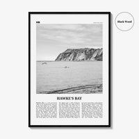 Hawkes Bay Print Black and White, Hawkes Bay Wall Art, Hawkes Bay Poster, Hawkes Bay Photo, Hawkes Bay Map, Hawkes Bay Decor, New Zealand