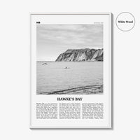 Hawkes Bay Print Black and White, Hawkes Bay Wall Art, Hawkes Bay Poster, Hawkes Bay Photo, Hawkes Bay Map, Hawkes Bay Decor, New Zealand