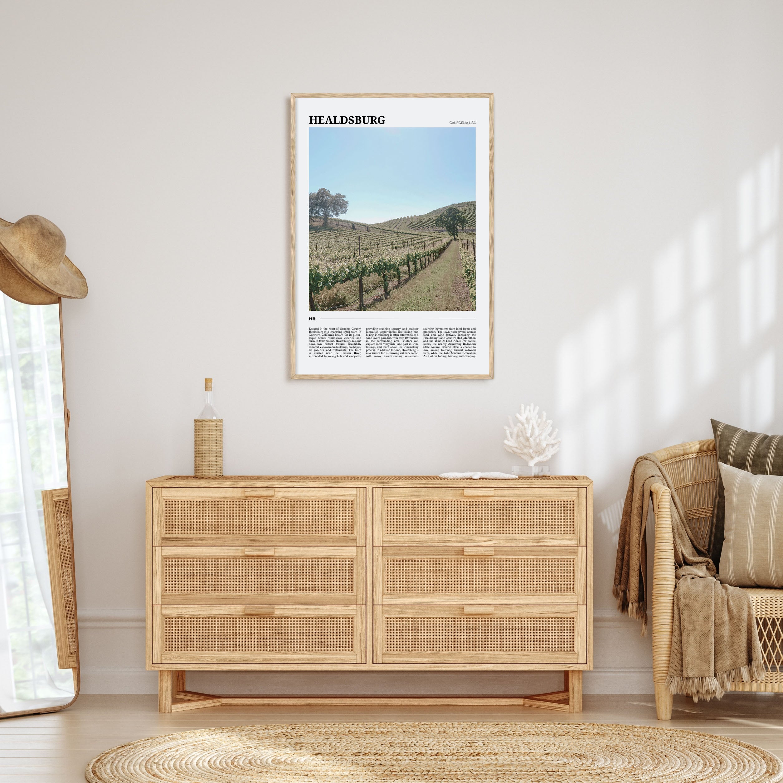 Healdsburg Travel Color Poster