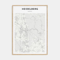 Heidelberg Map Portrait Poster