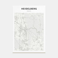 Heidelberg Map Portrait Poster