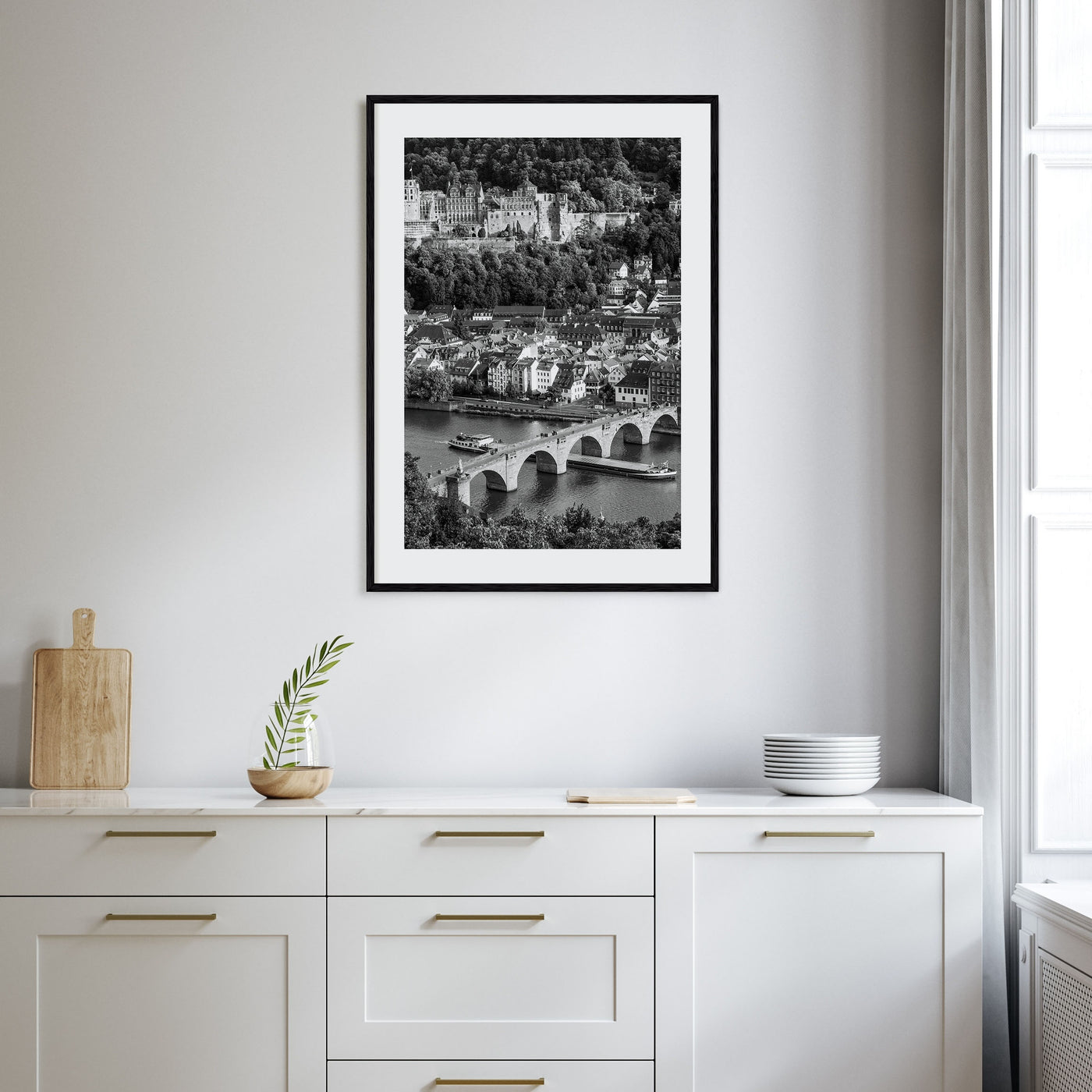 Heidelberg Photo B&W Poster
