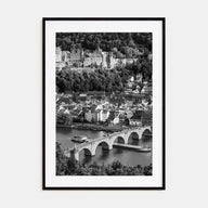 Heidelberg Photo B&W Poster