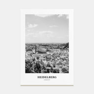 Heidelberg Portrait B&W Poster