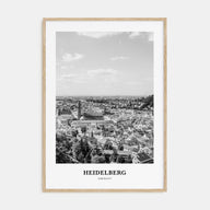 Heidelberg Portrait B&W Poster