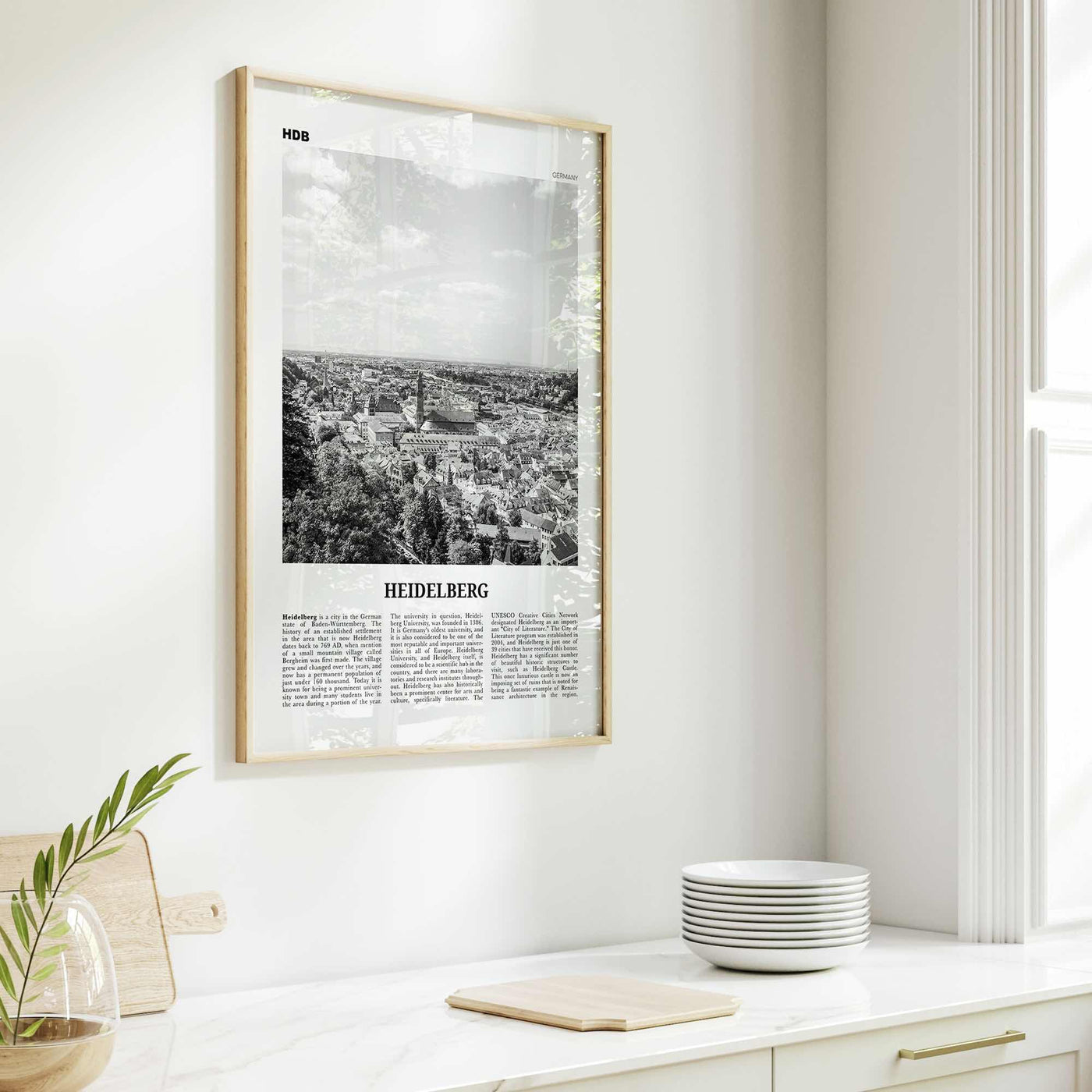 Heidelberg Print Black and White, Heidelberg Wall Art, Heidelberg Poster, Heidelberg Photo, Heidelberg Wall Décor, Germany, Deutschland