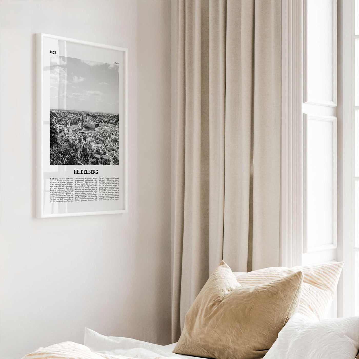 Heidelberg Print Black and White, Heidelberg Wall Art, Heidelberg Poster, Heidelberg Photo, Heidelberg Wall Décor, Germany, Deutschland