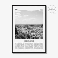Heidelberg Print Black and White, Heidelberg Wall Art, Heidelberg Poster, Heidelberg Photo, Heidelberg Wall Décor, Germany, Deutschland