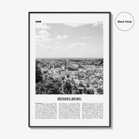 Heidelberg Print Black and White, Heidelberg Wall Art, Heidelberg Poster, Heidelberg Photo, Heidelberg Wall Décor, Germany, Deutschland