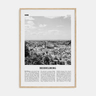 Heidelberg Travel B&W Poster