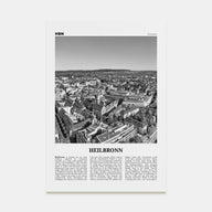 Heilbronn Travel B&W Poster