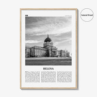Helena Print Black and White No 1, Helena Wall Art, Helena Poster, Helena Photo, Helena Wall Décor, Helena Map, Montana, USA
