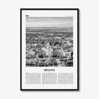 Helena Print Black and White No 2, Helena Wall Art, Helena Poster, Helena Photo, Helena Wall Décor, Helena Map, United States