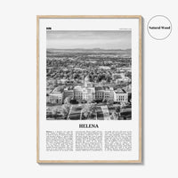 Helena Print Black and White No 2, Helena Wall Art, Helena Poster, Helena Photo, Helena Wall Décor, Helena Map, United States