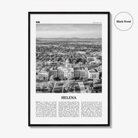 Helena Print Black and White No 2, Helena Wall Art, Helena Poster, Helena Photo, Helena Wall Décor, Helena Map, United States
