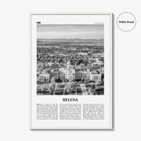 Helena Print Black and White No 2, Helena Wall Art, Helena Poster, Helena Photo, Helena Wall Décor, Helena Map, United States