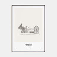 Helsinki Drawn Poster