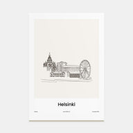 Helsinki Drawn Poster