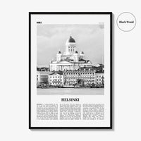 Helsinki Print Black and White, Helsinki Wall Art, Helsinki Poster, Helsinki Photo, Helsinki Wall Decor, Finland, Helsingin, Finnish, Europe