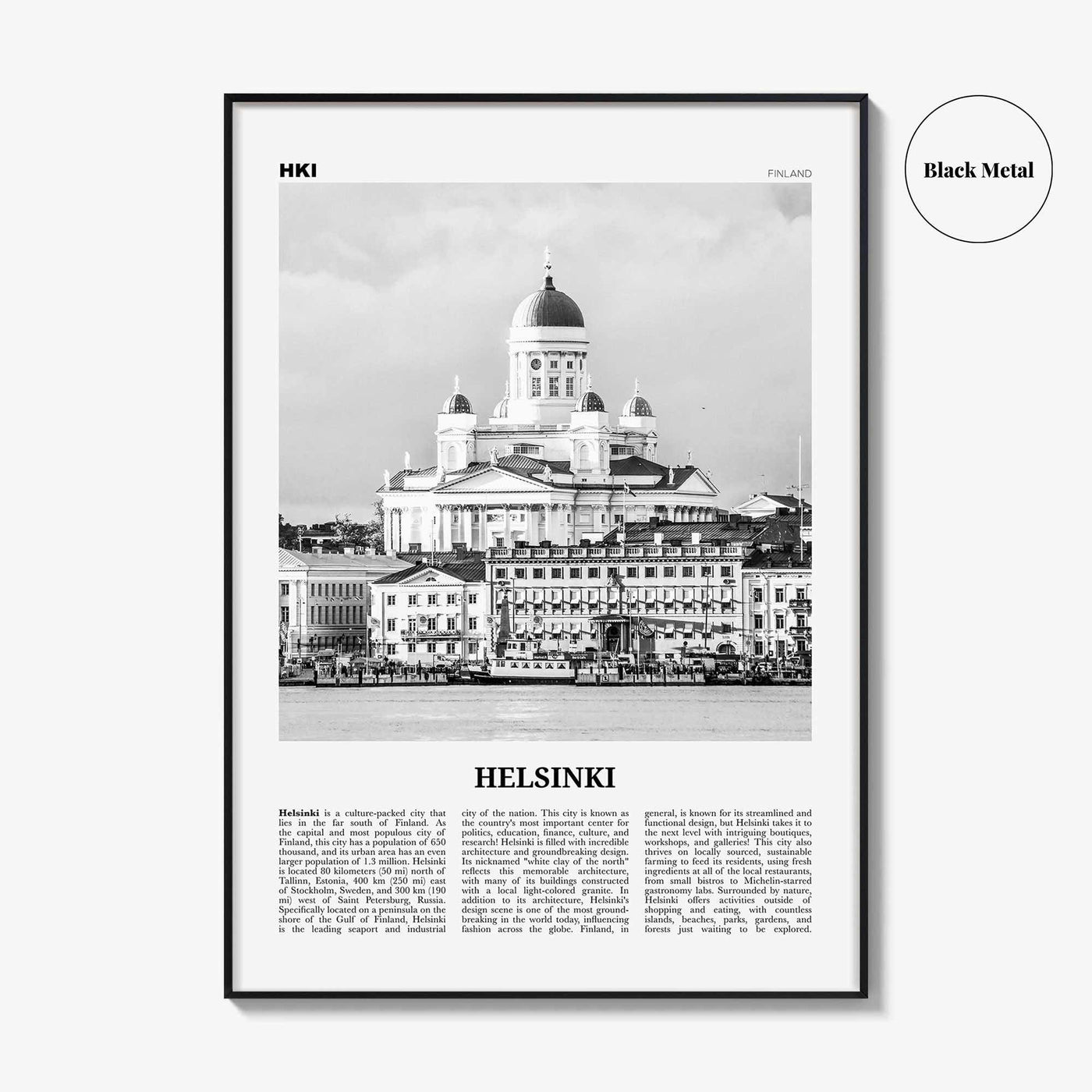 Helsinki Print Black and White, Helsinki Wall Art, Helsinki Poster, Helsinki Photo, Helsinki Wall Decor, Finland, Helsingin, Finnish, Europe