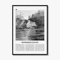 Henderson County Print Black and White, Henderson County Wall Art, Henderson Poster, Henderson Photo, Henderson Wall Décor, Henderson Map