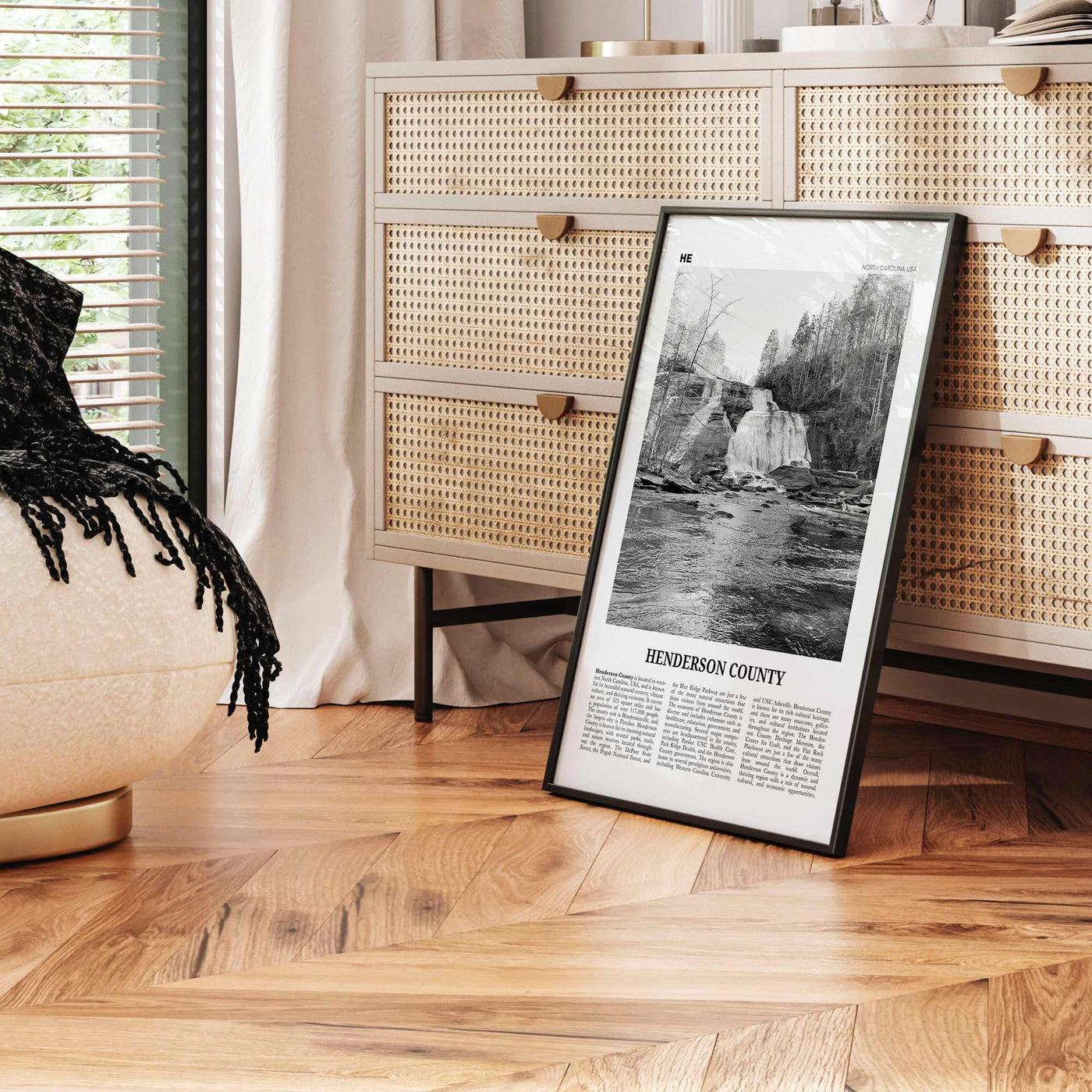 Henderson County Print Black and White, Henderson County Wall Art, Henderson Poster, Henderson Photo, Henderson Wall Décor, Henderson Map