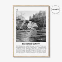 Henderson County Print Black and White, Henderson County Wall Art, Henderson Poster, Henderson Photo, Henderson Wall Décor, Henderson Map