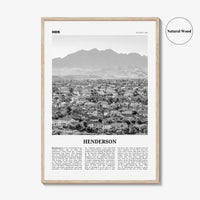 Henderson Print Black and White, Henderson Wall Art, Henderson Poster, Henderson Photo, Henderson Wall Décor, Nevada, USA, United States