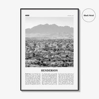 Henderson Print Black and White, Henderson Wall Art, Henderson Poster, Henderson Photo, Henderson Wall Décor, Nevada, USA, United States