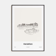 Heraklion Drawn Poster