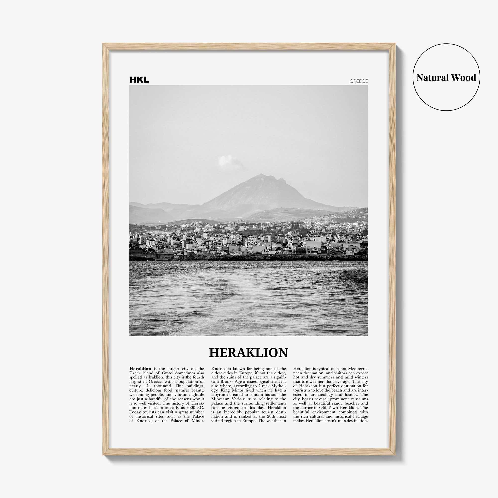 Heraklion Print Black and White, Heraklion Wall Art, Heraklion Poster, Heraklion Photo, Heraklion Wall, Greece, Iraklion, Ηράκλειο, Irákleio