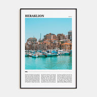Heraklion Travel Color Poster